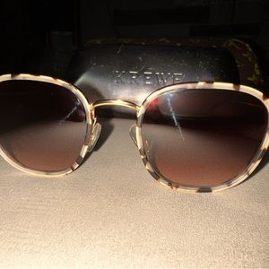 Krewe Hyde 18K +Matte Oyster sunglasses